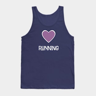 Purple Heart Running Love Tank Top